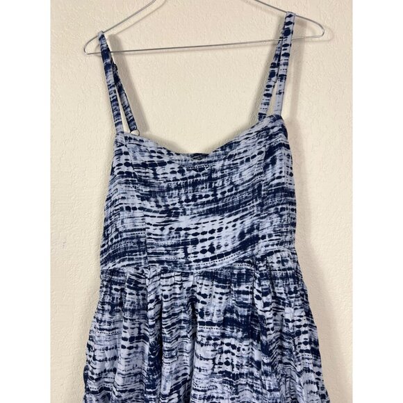 Torrid Sun Dress Blue Space Tie Dye Challis Size 2 2X - Picture 6 of 7